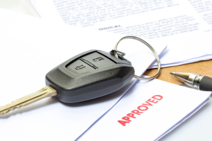 An approved auto financing loan