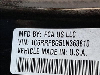 2020 RAM 1500 Big Horn Quad Cab 4x4 6'4" Box
