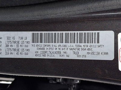 2020 RAM 1500 Rebel Crew Cab 4x4 5'7" Box