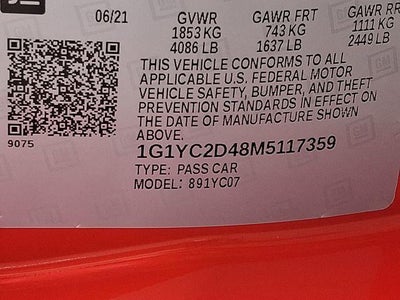 2021 Chevrolet Corvette Stingray Base
