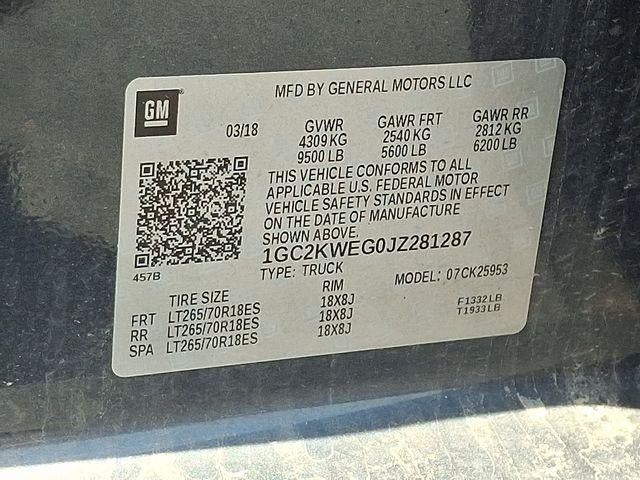 2018 Chevrolet Silverado 2500 HD LTZ
