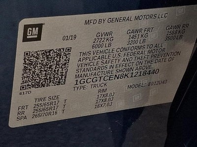 2019 Chevrolet Colorado 4WD LT