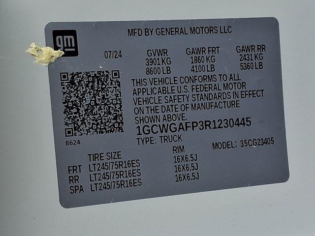 2024 Chevrolet Express Cargo 2500 Base