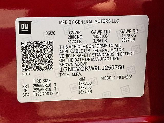2020 Chevrolet Traverse LT Cloth