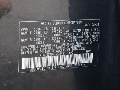 2022 Subaru Outback Onyx Edition XT