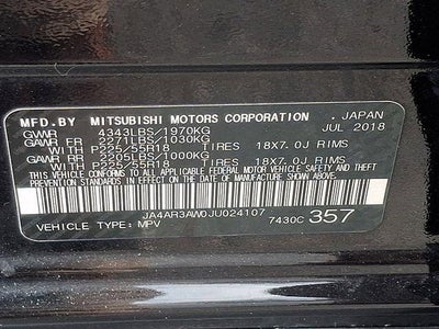 2018 Mitsubishi Outlander Sport 2.4 SE