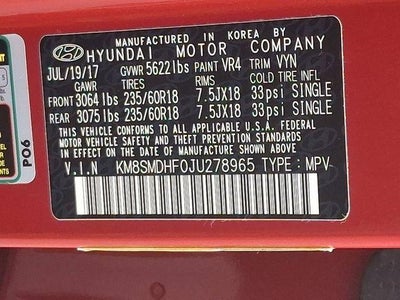 2018 Hyundai Santa Fe SE