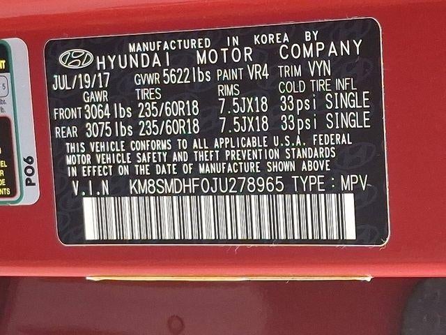 2018 Hyundai Santa Fe SE