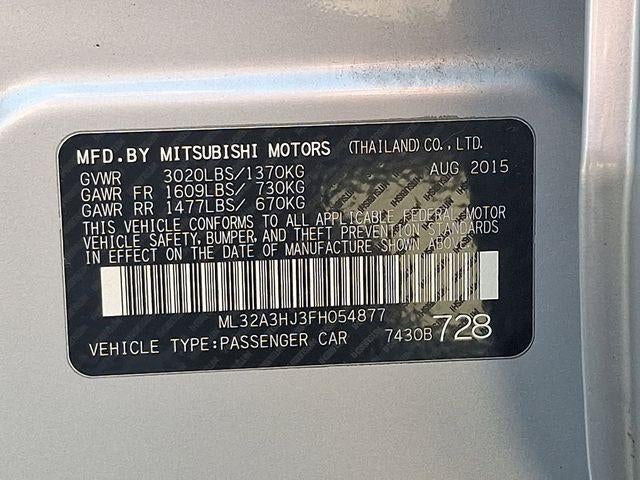 2015 Mitsubishi Mirage DE